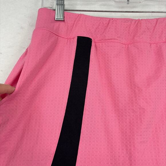 Bette & Court Skort Size M Pink Black Textured Knit Stretch Pull On Tennis Golf - Picture 4 of 10